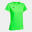 Camiseta Manga Corta Fitness Mujer Joma Combi Woman Verde Flúor