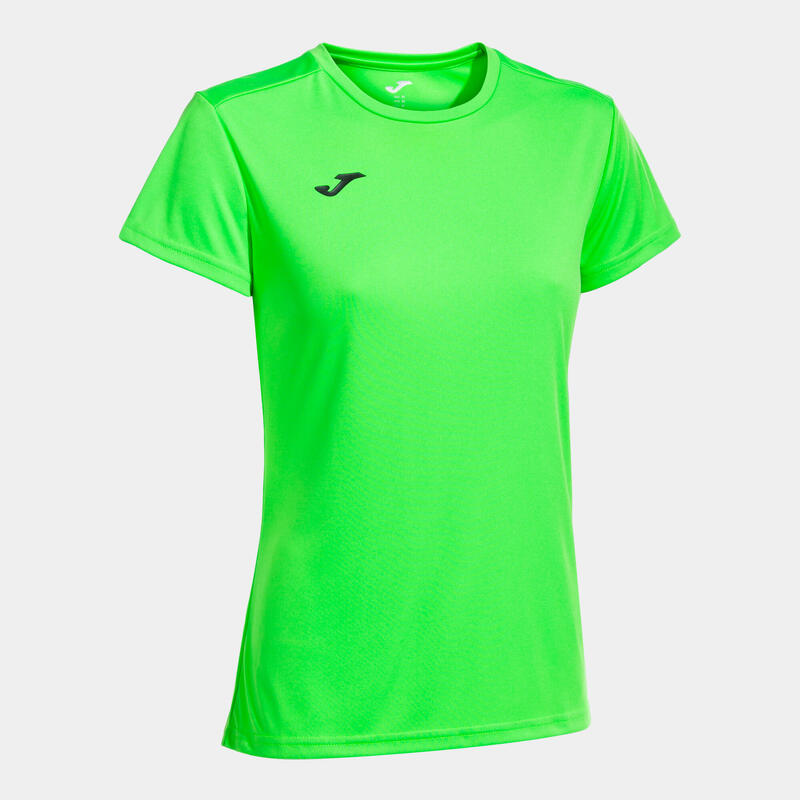 Camiseta Manga Corta Fitness Mujer Joma Combi Woman Verde Flúor