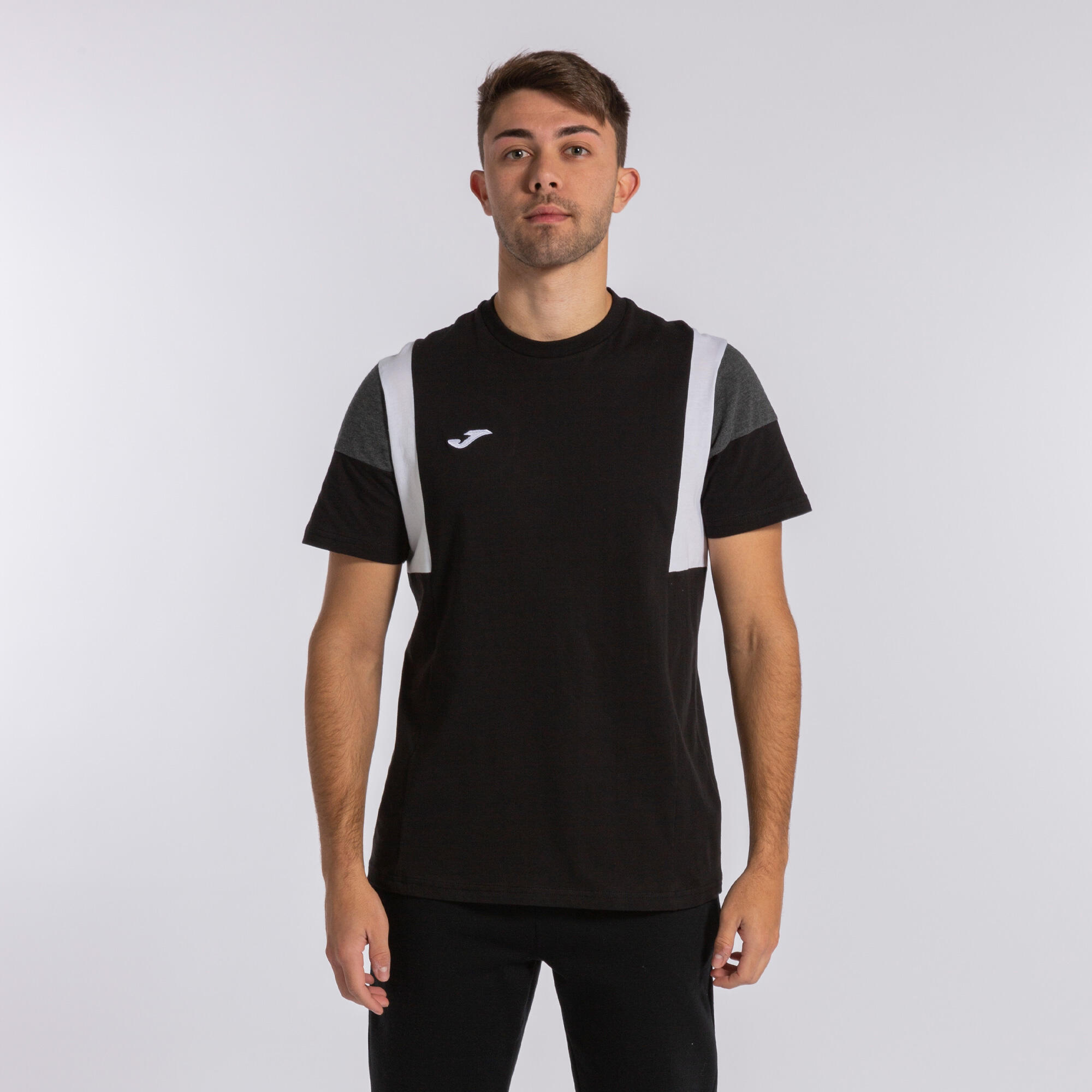 Maillot Manches Courtes Football Homme Joma Confort III Noir 2/7