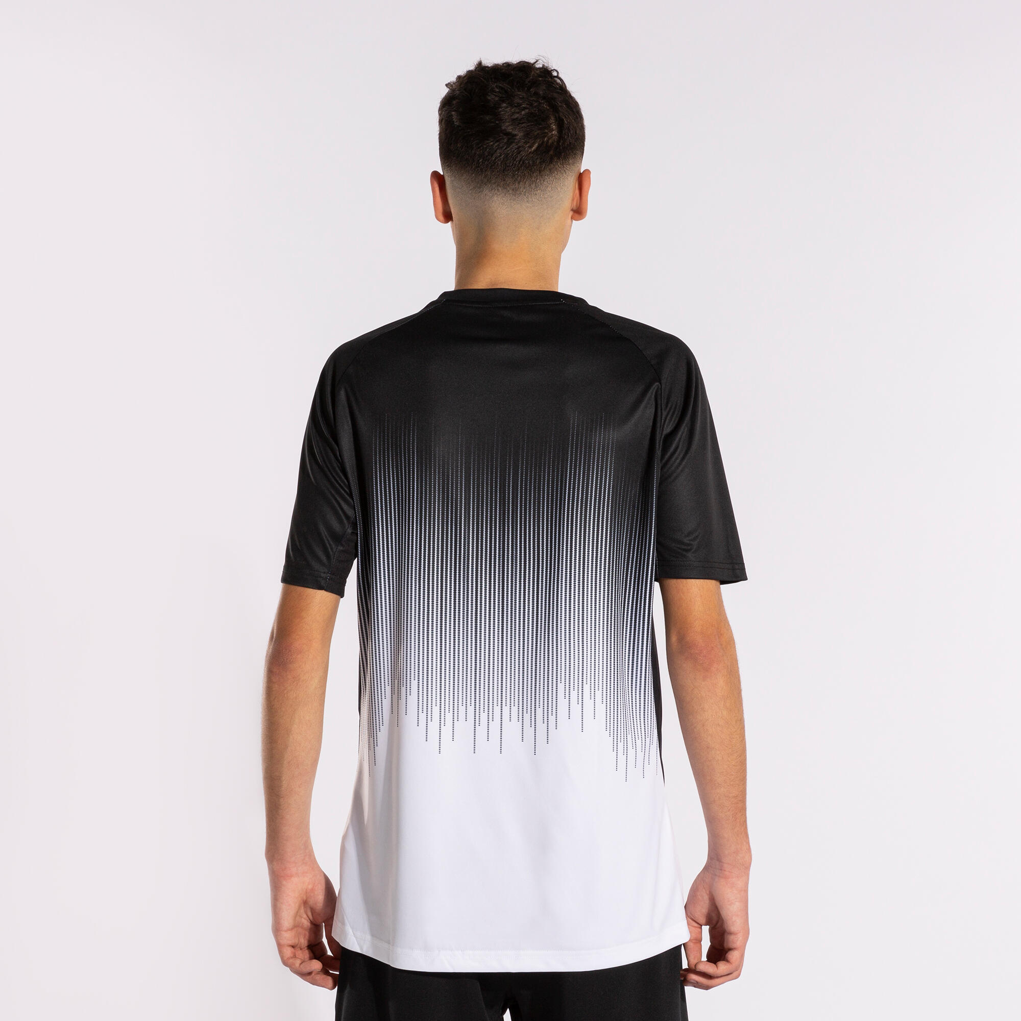 Maillot Manches Courtes Football Homme Joma Tiger IV Blanc 3/5