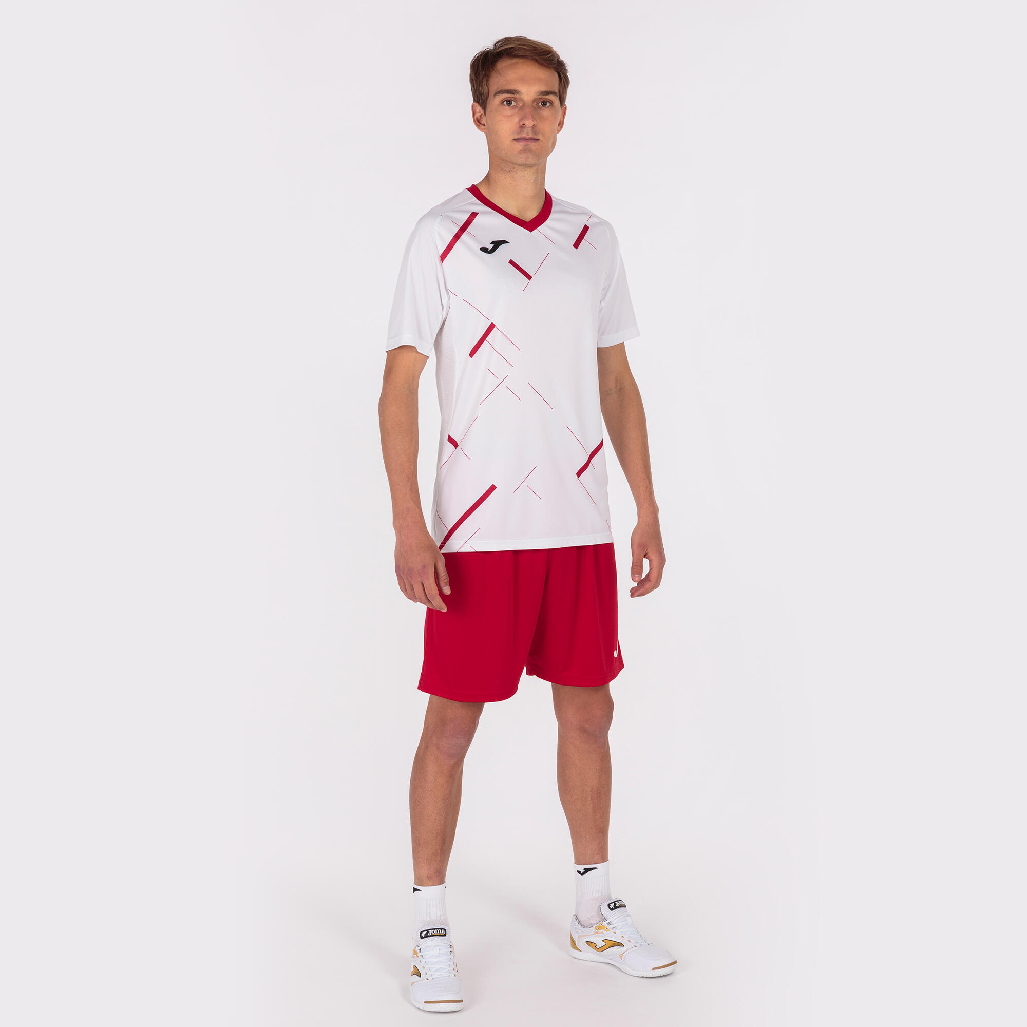 Camiseta Manga Corta Fútbol Hombre Joma Tiger III Blanco 4/5