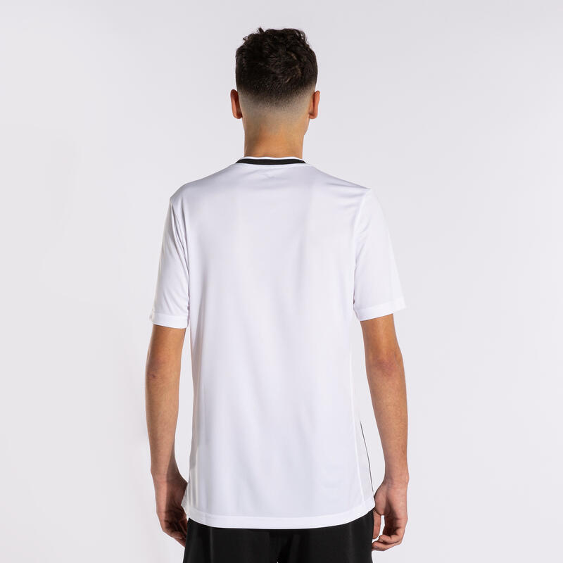 Camiseta Manga Corta Fútbol Hombre Joma Europa V Blanco