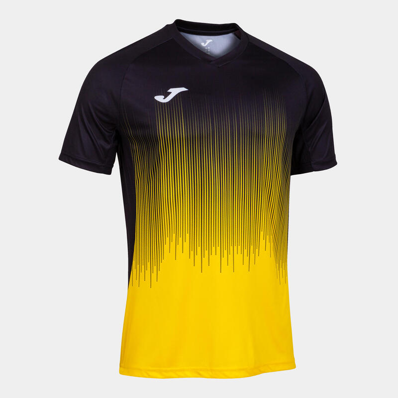 Camiseta Manga Corta Fútbol Hombre Joma Tiger IV Amarillo