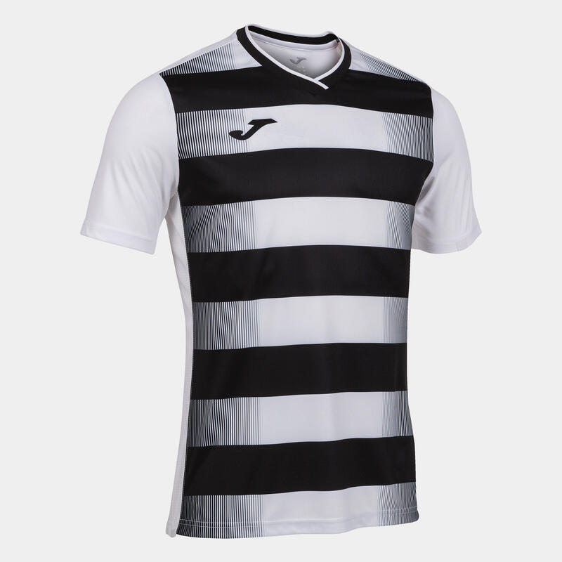 Camiseta Manga Corta Fútbol Niños Joma Europa V Blanco