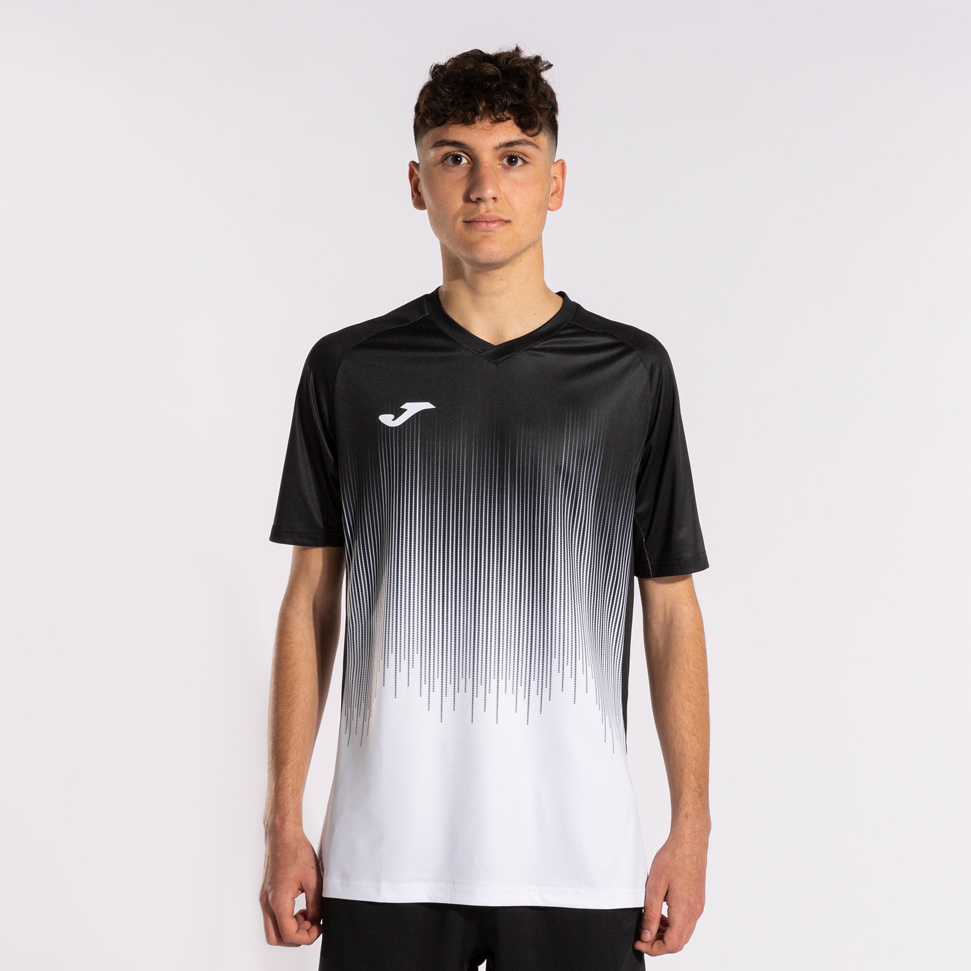 Maillot Manches Courtes Football Homme Joma Tiger IV Blanc 2/5