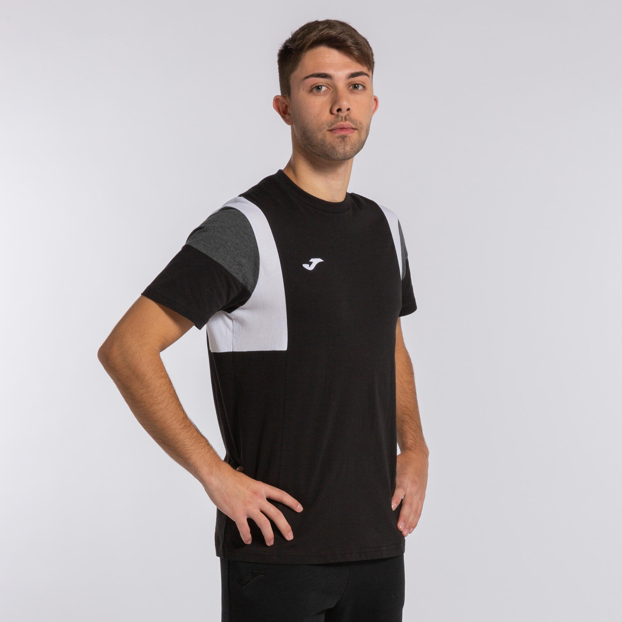 Maillot Manches Courtes Football Homme Joma Confort III Noir 4/7