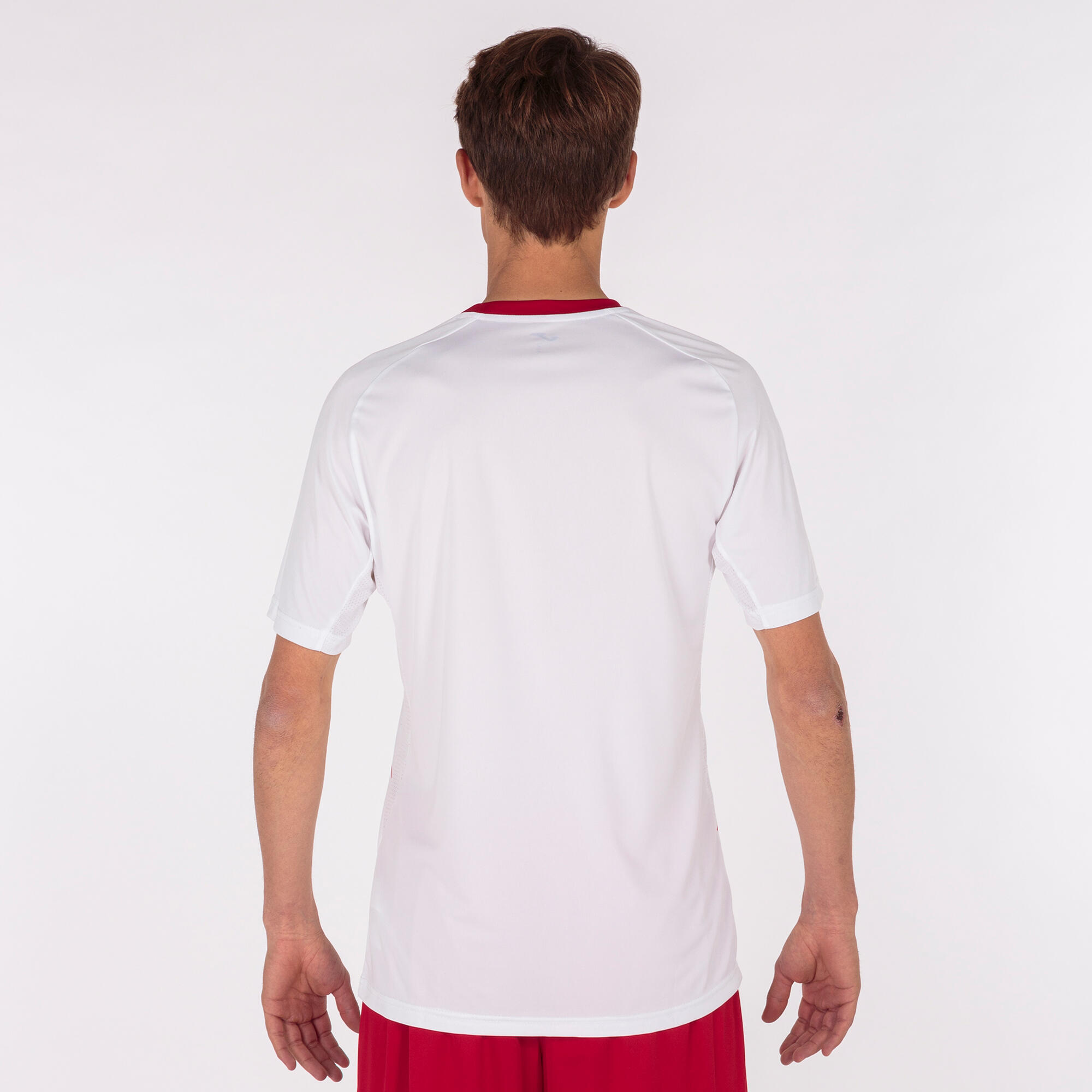 Camiseta Manga Corta Fútbol Hombre Joma Tiger III Blanco 3/5