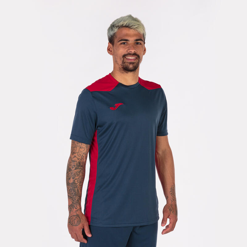 Camiseta Manga Corta Fútbol Hombre Joma Championship VI Marino