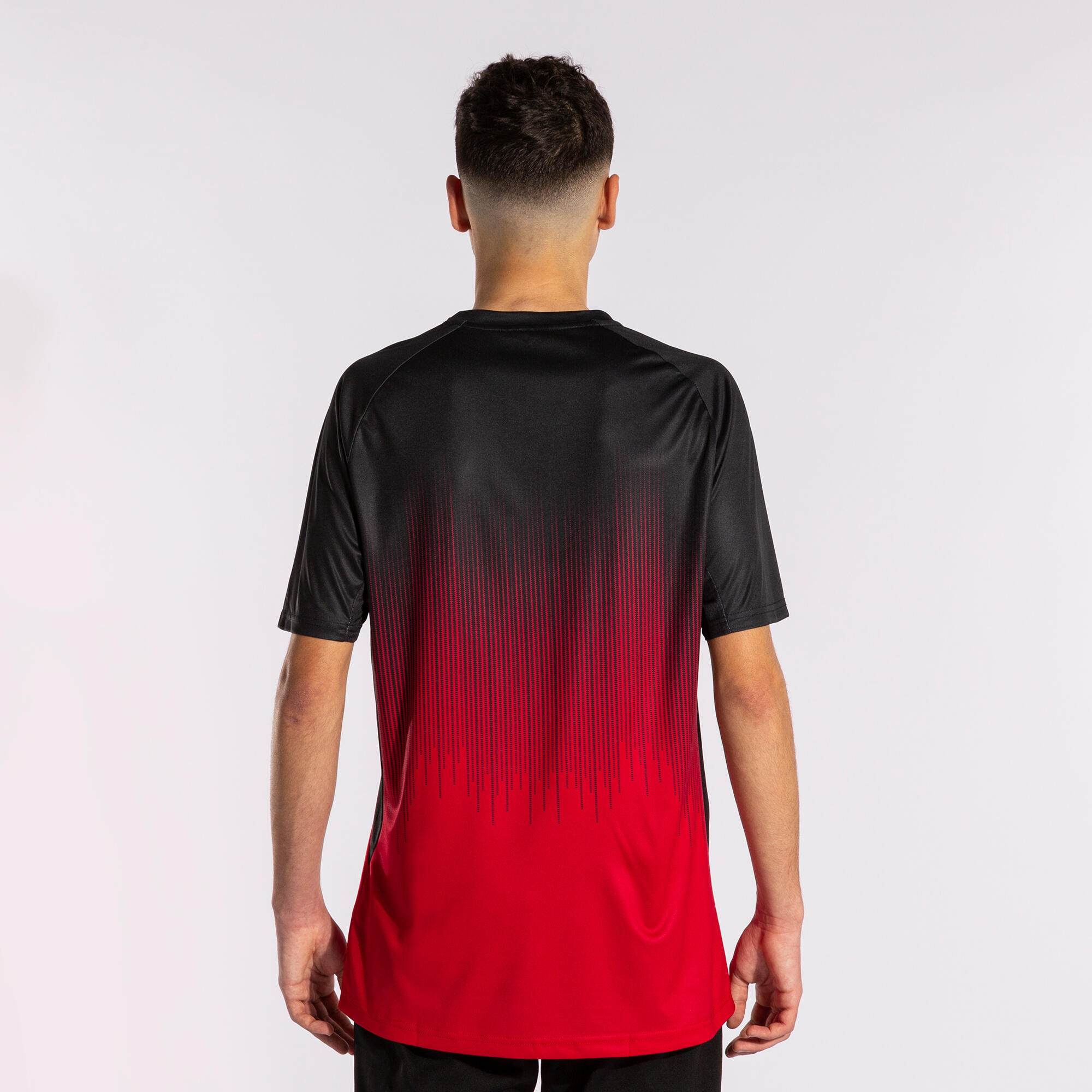 T-Shirt Manga Curta Futebol Homem Joma Tiger IV Vermelho 3/5