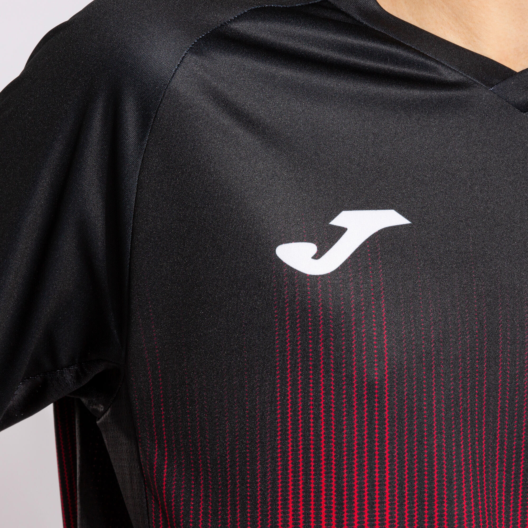 T-Shirt Manga Curta Futebol Homem Joma Tiger IV Vermelho 4/5