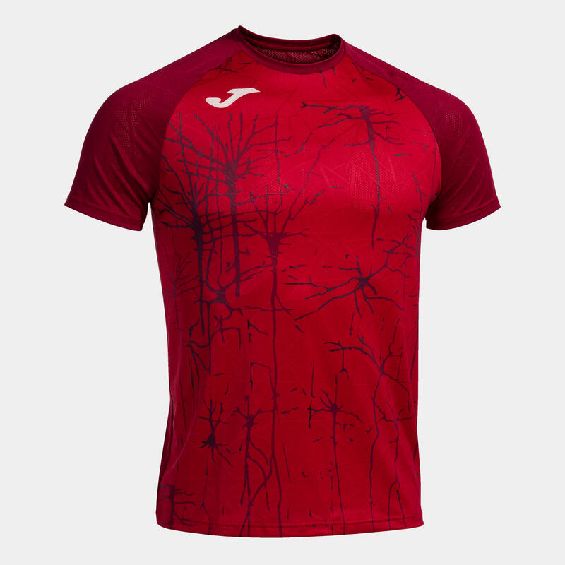 Camiseta Manga Corta Running Hombre Joma Elite IX Rojo