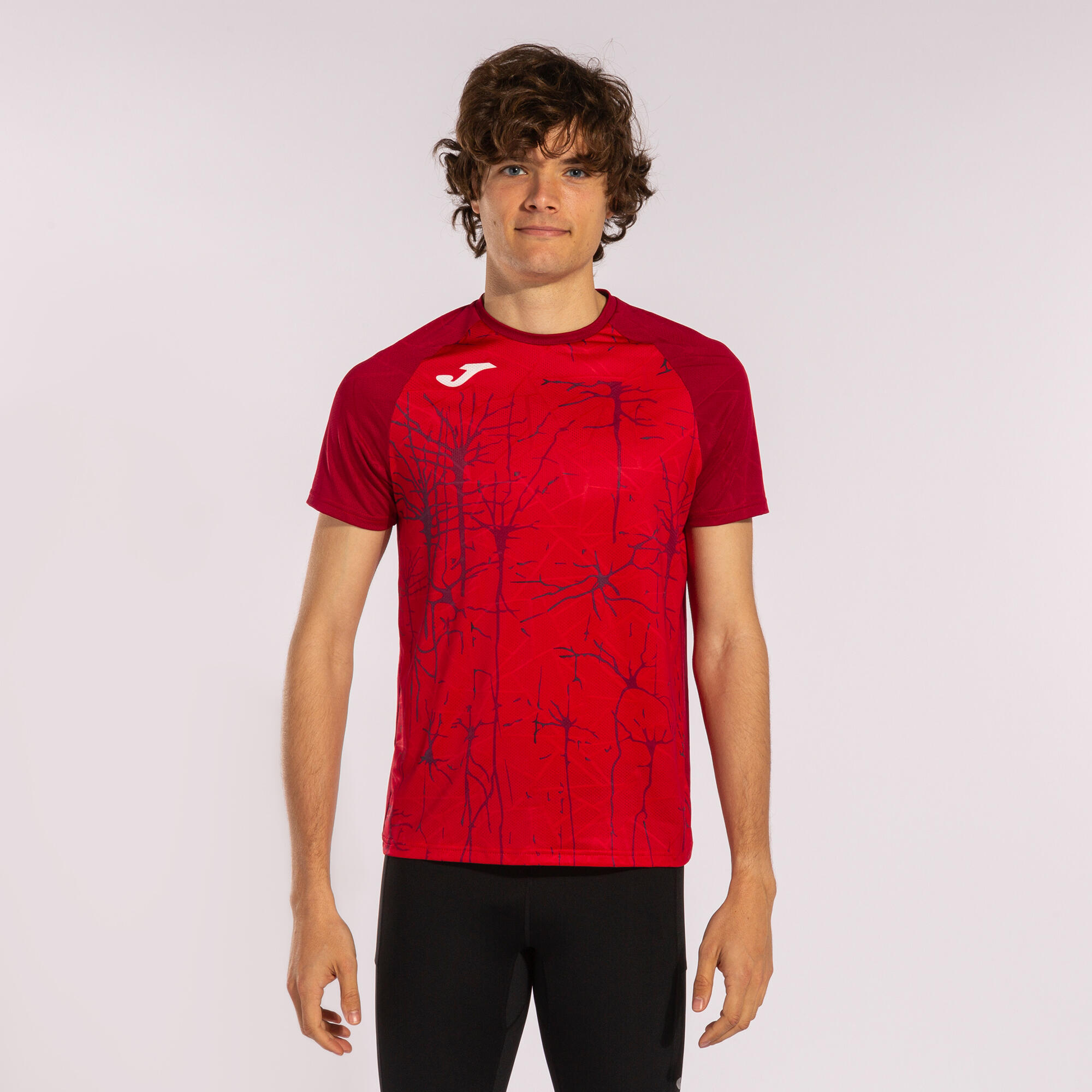 Camiseta Manga Corta Running Niños Joma Elite IX Rojo 2/5