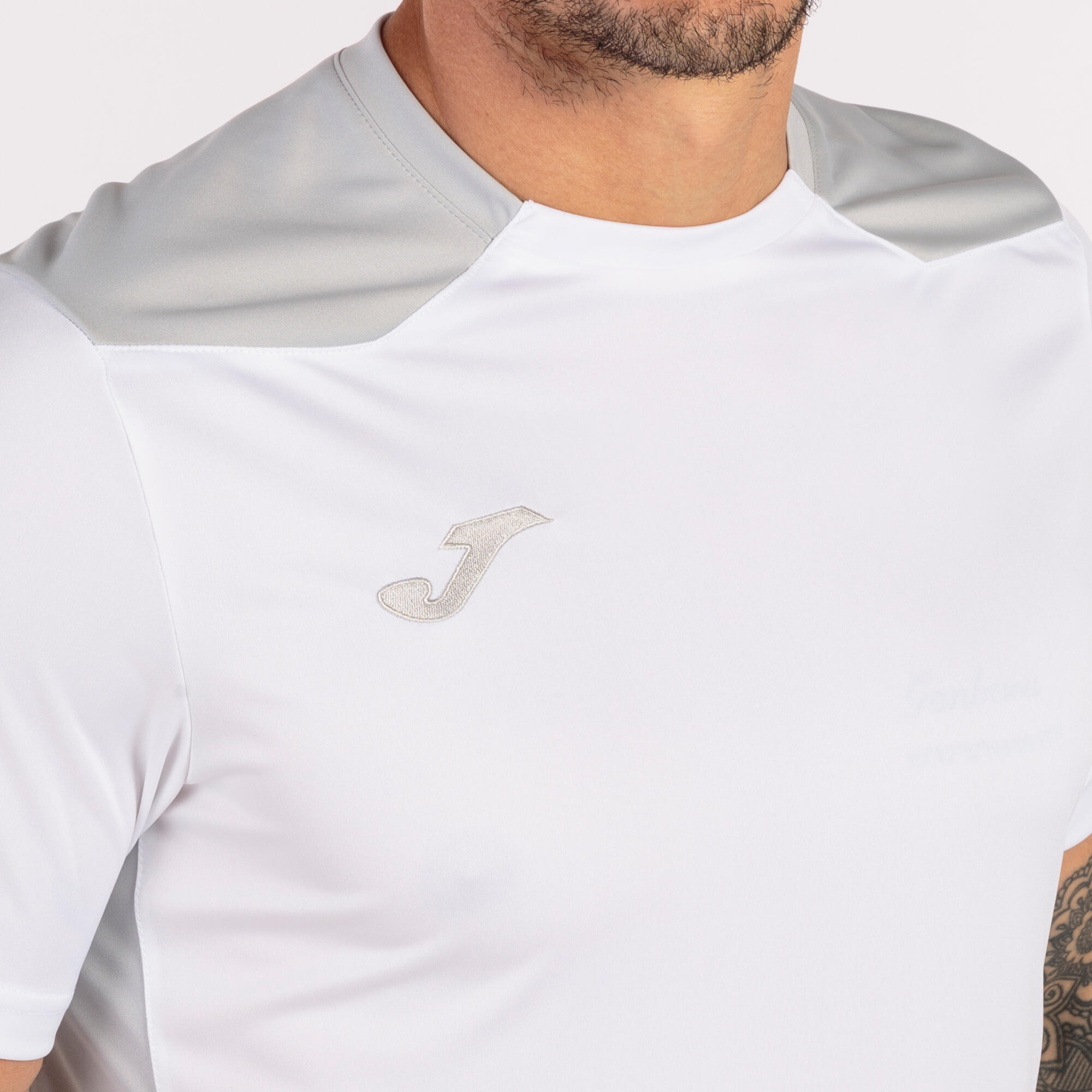 Joma Championship VI Shirt Korte Mouw Kinderen - Wit / Zilver 5/5