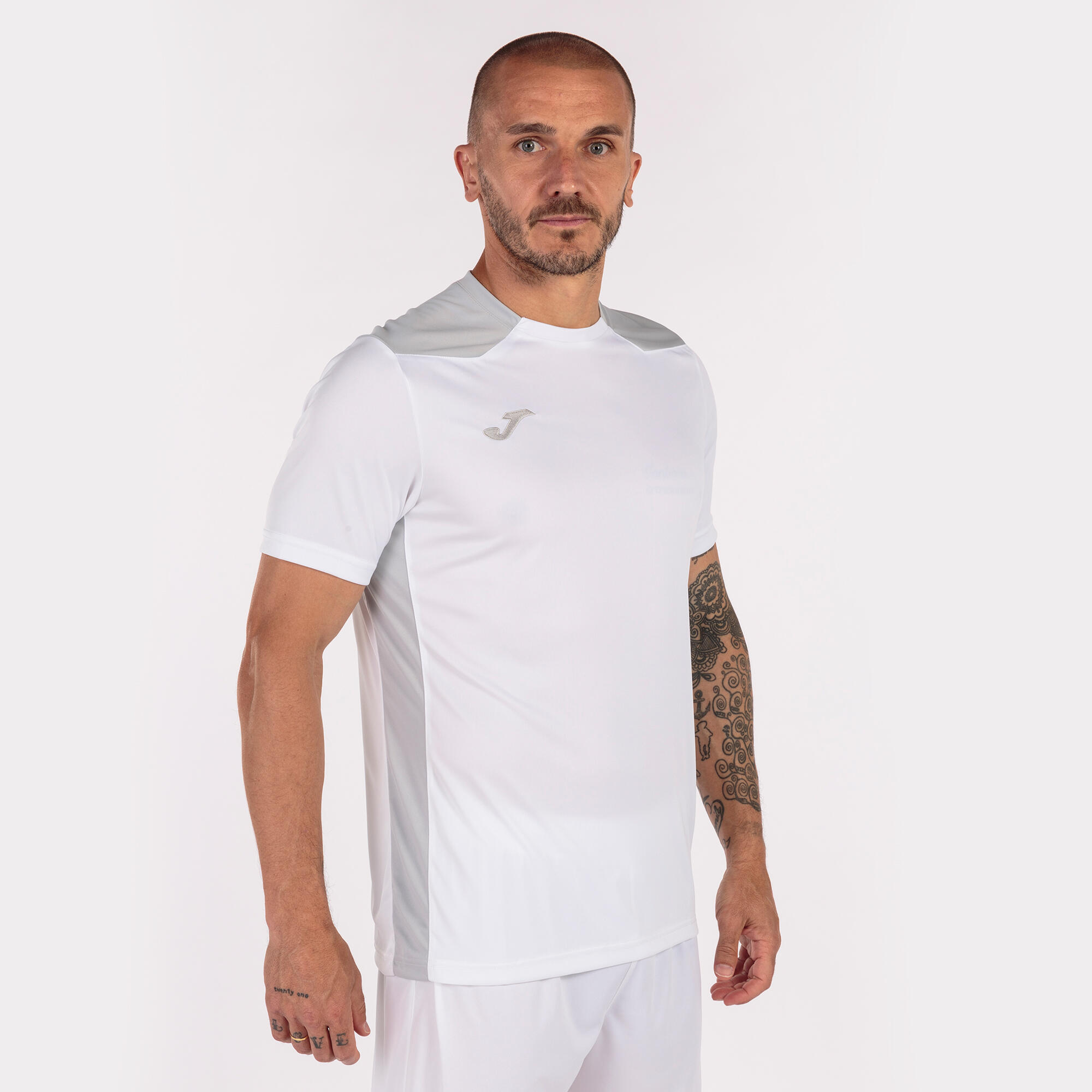 Joma Championship VI Shirt Korte Mouw Kinderen - Wit / Zilver 2/5