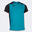 Camiseta Manga Corta Running Niños Joma Record II Turquesa