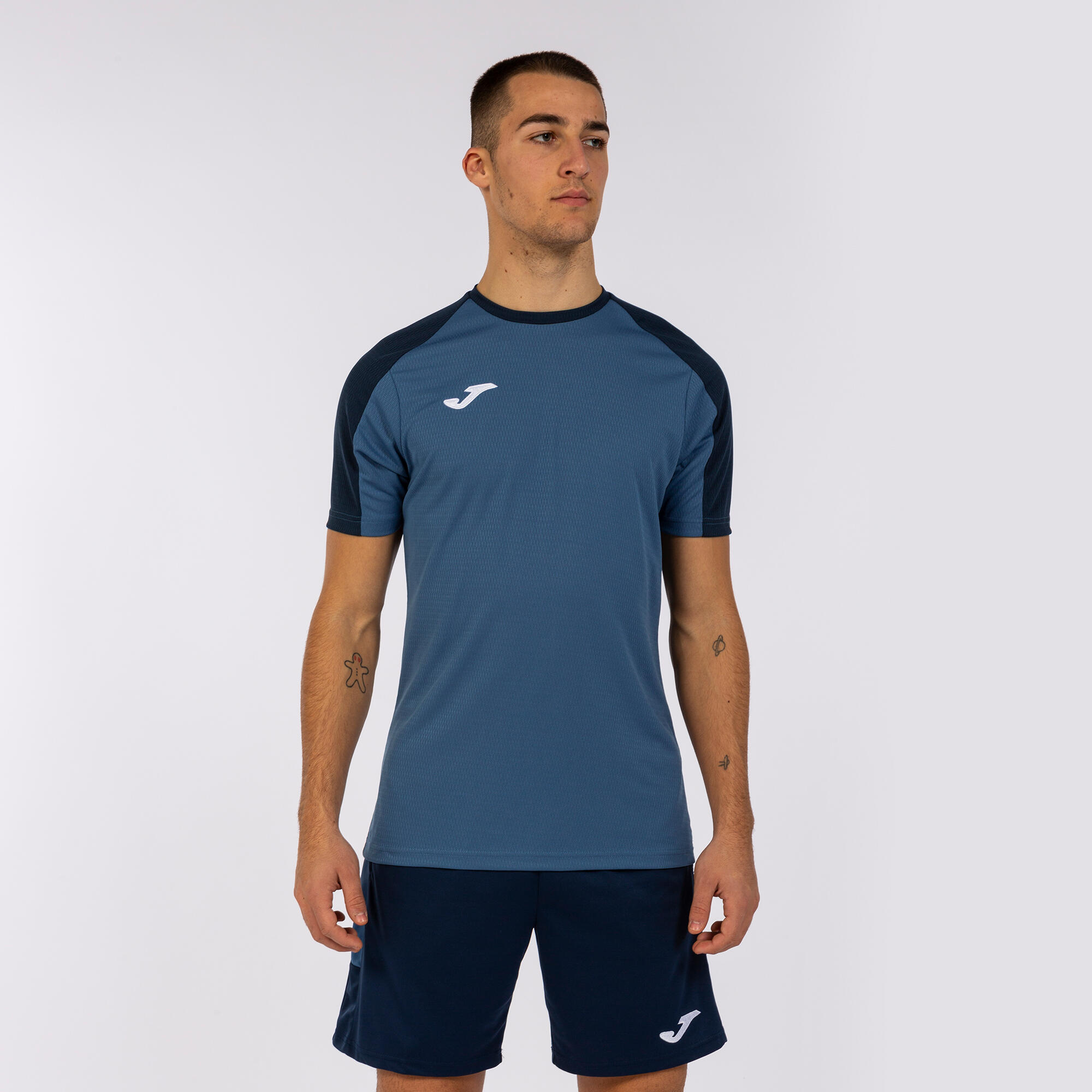 T-Shirt Manga Curta Futebol Homem Joma Eco Championship Azul 2/5