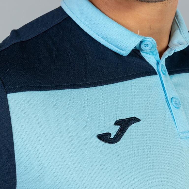 Pólo M/c Futebol Homem Joma Hobby II Azul-Celeste 5/7