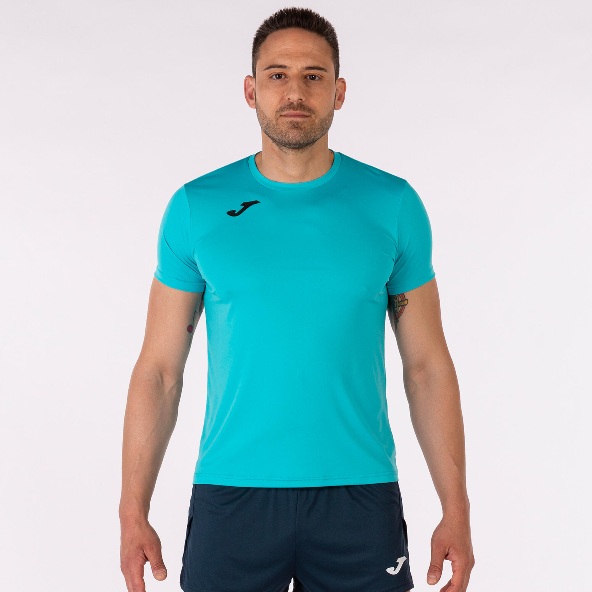 T-Shirt Manga Curta Running Criança Joma Record II Azul-Turquesa Fluor 2/5