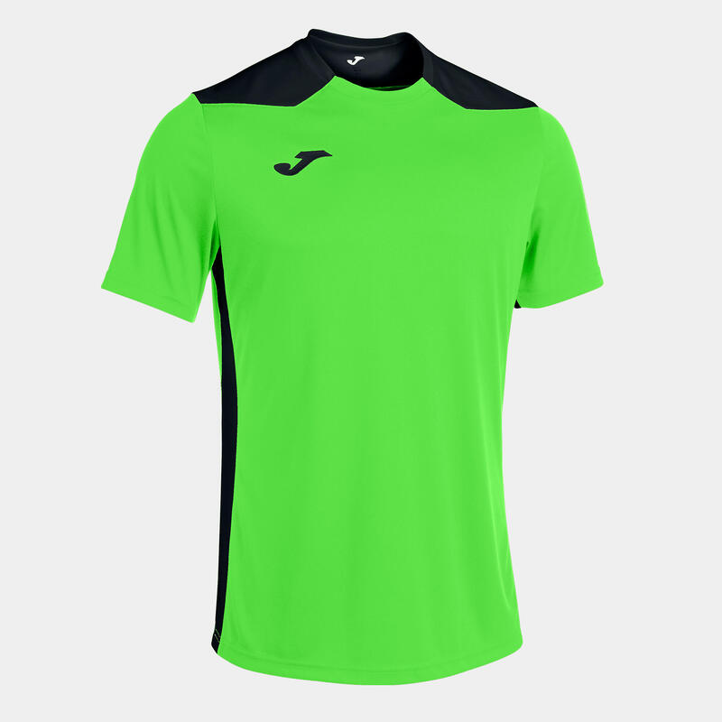 Camiseta Manga Corta Fútbol Hombre Joma Championship VI Verde Flúor