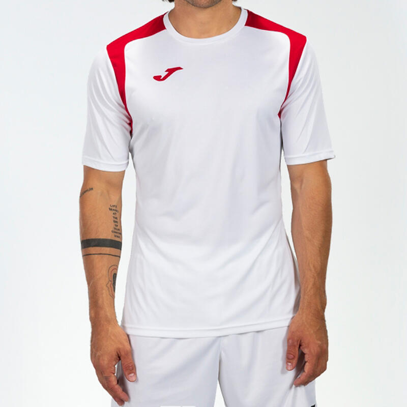 Camiseta Manga Corta Fútbol Hombre Joma Championship V Blanco