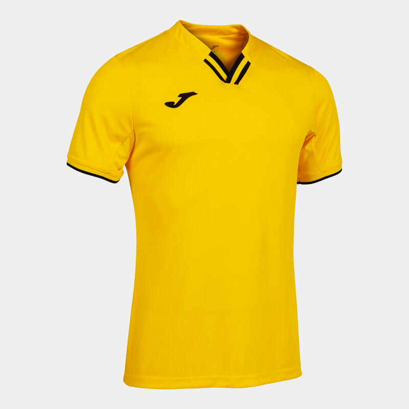 Camiseta Manga Corta Fútbol Niños Joma Toletum IV Amarillo