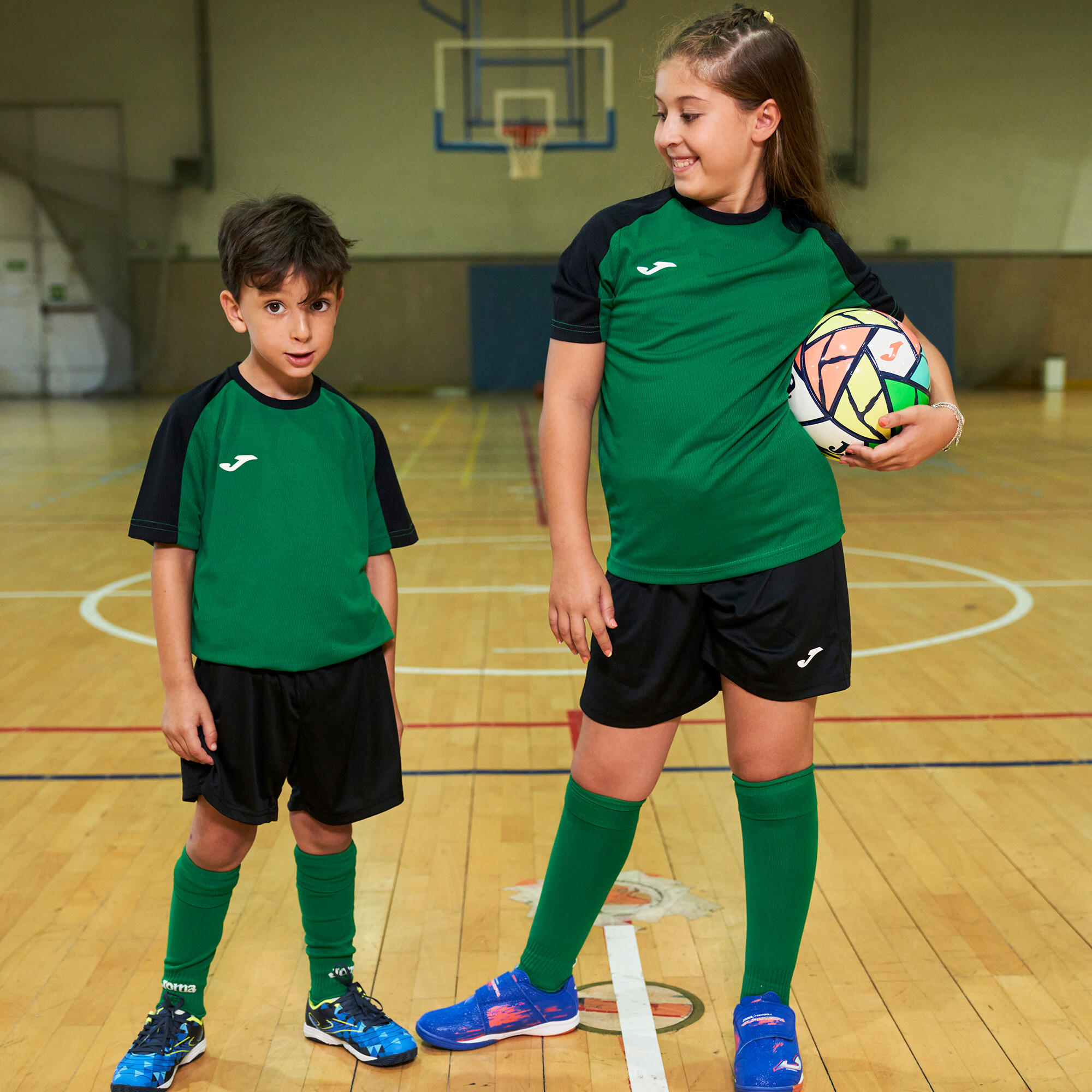 T-Shirt Manga Curta Futebol Homem Joma Eco Championship Verde 2/4