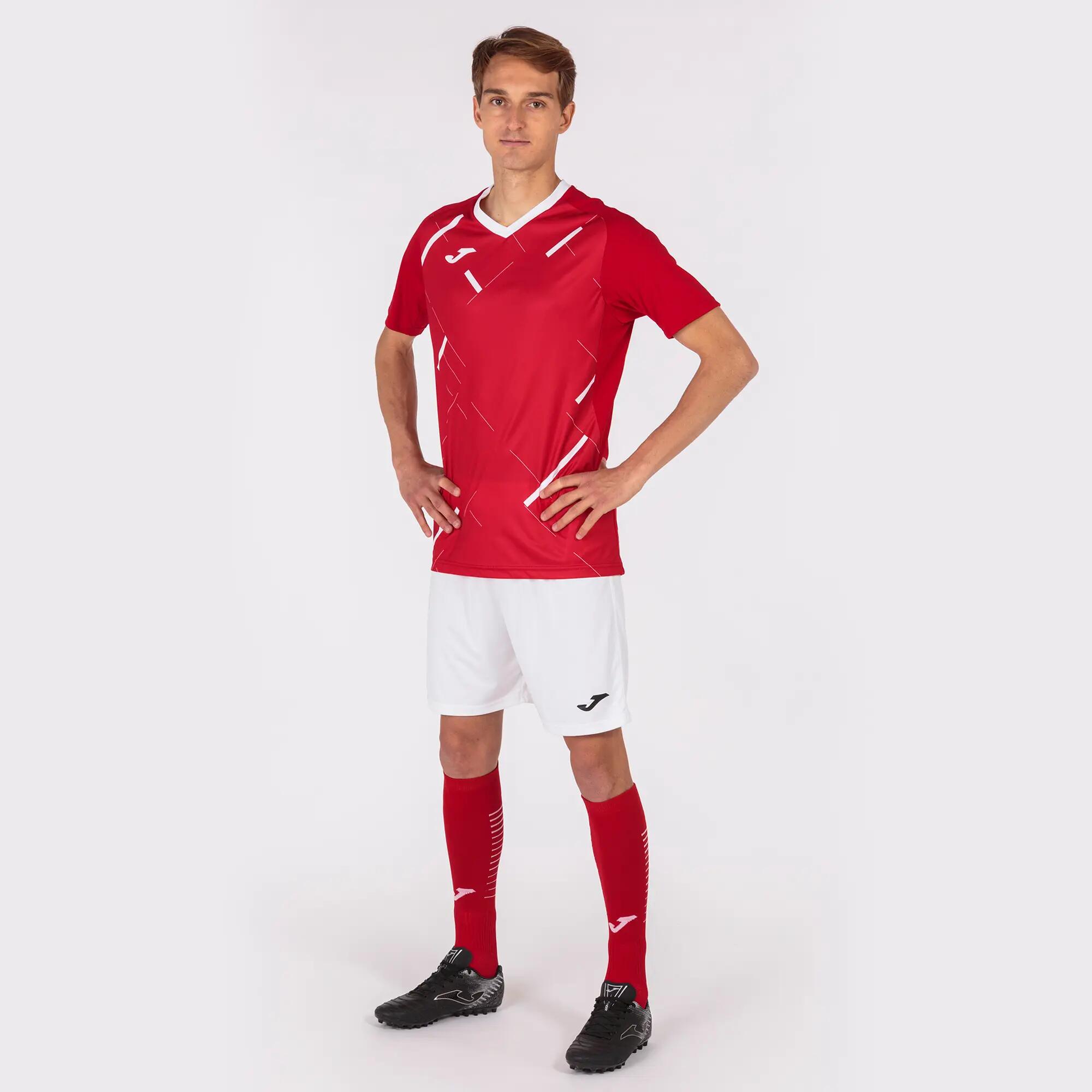 Maillot Manches Courtes Football Homme Joma Tiger III Rouge 4/5