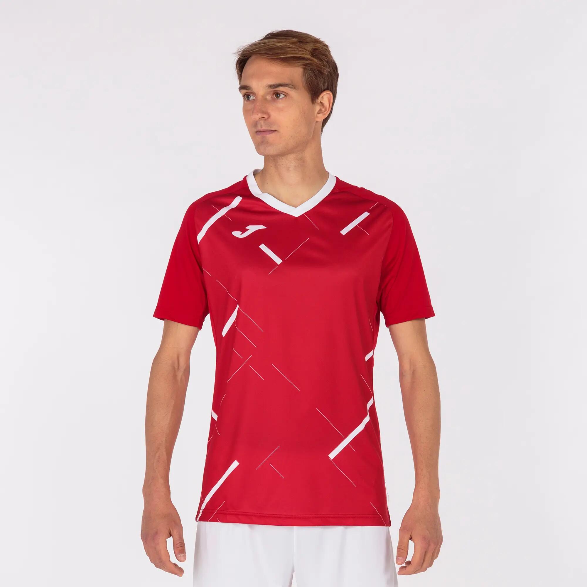 Maillot Manches Courtes Football Homme Joma Tiger III Rouge 2/5