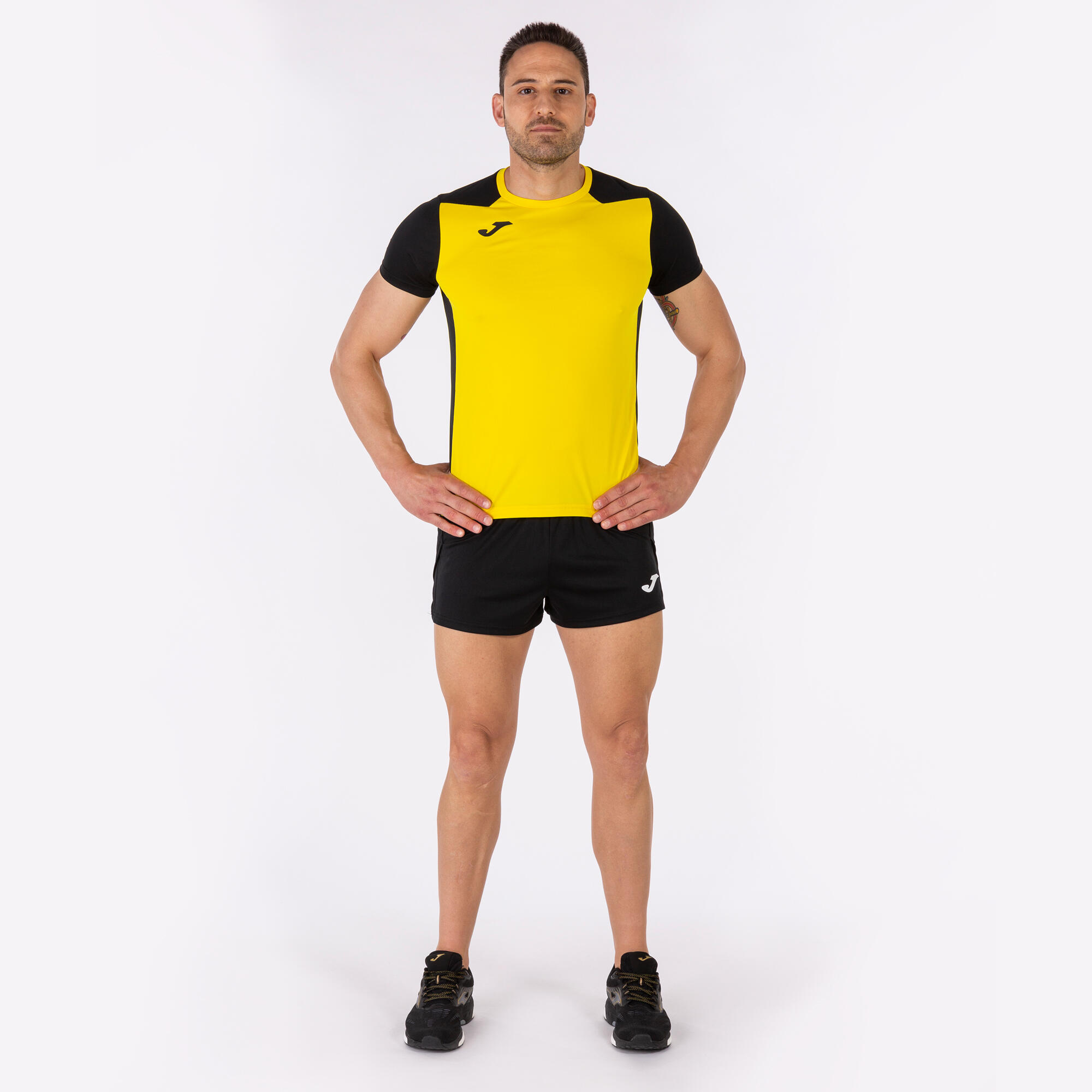 T-Shirt Manga Curta Running Criança Joma Record II Amarelo 4/5