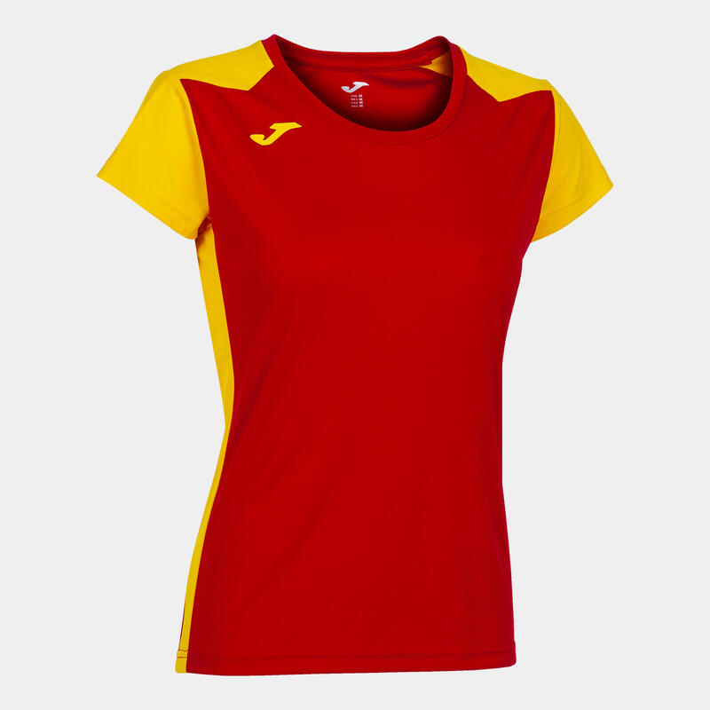 Camiseta Manga Corta Running Mujer Joma Record II Rojo