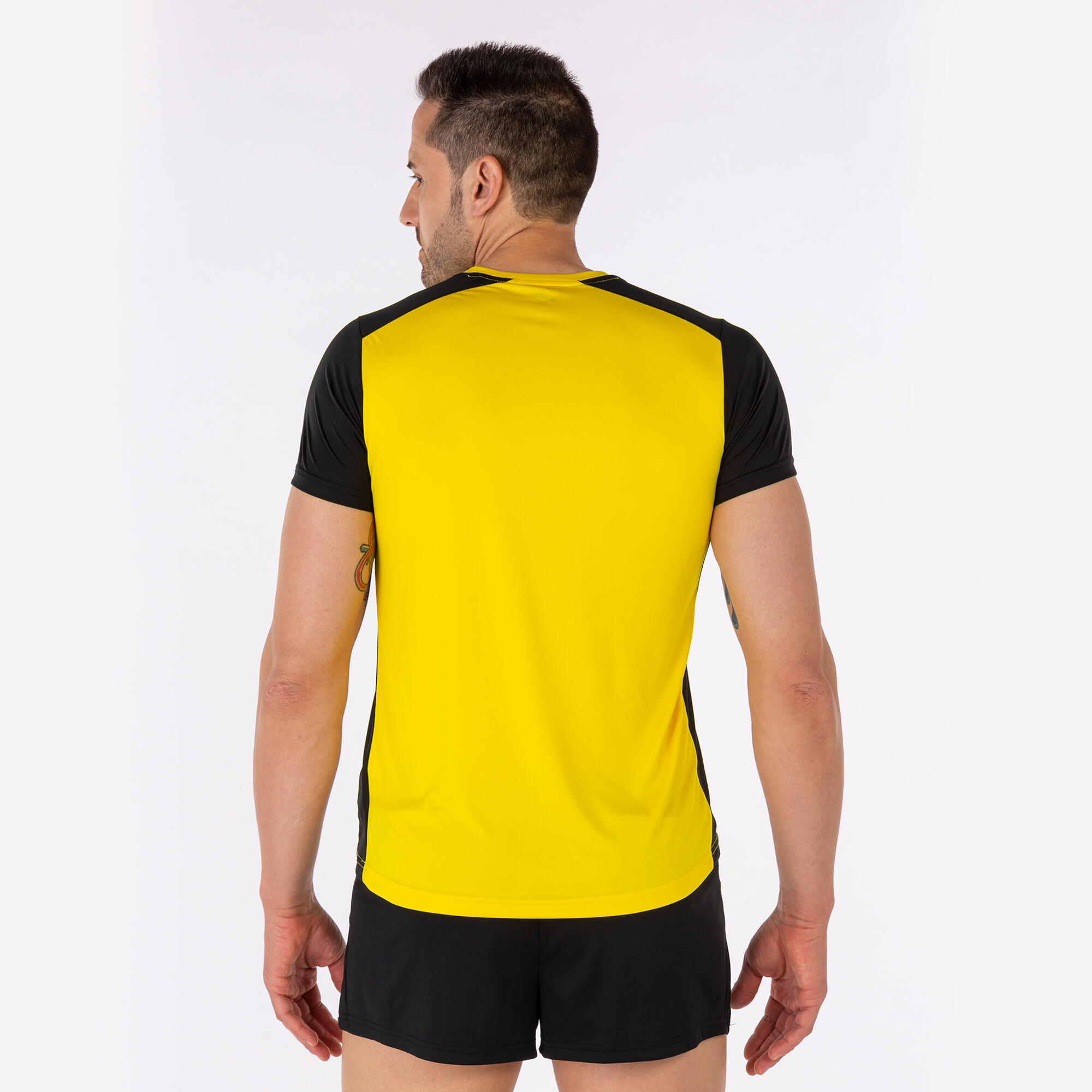 T-Shirt Manga Curta Running Criança Joma Record II Amarelo 3/5