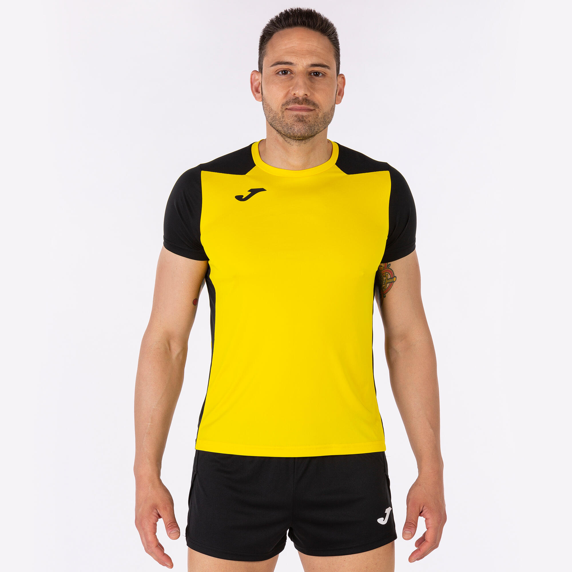T-Shirt Manga Curta Running Criança Joma Record II Amarelo 2/5