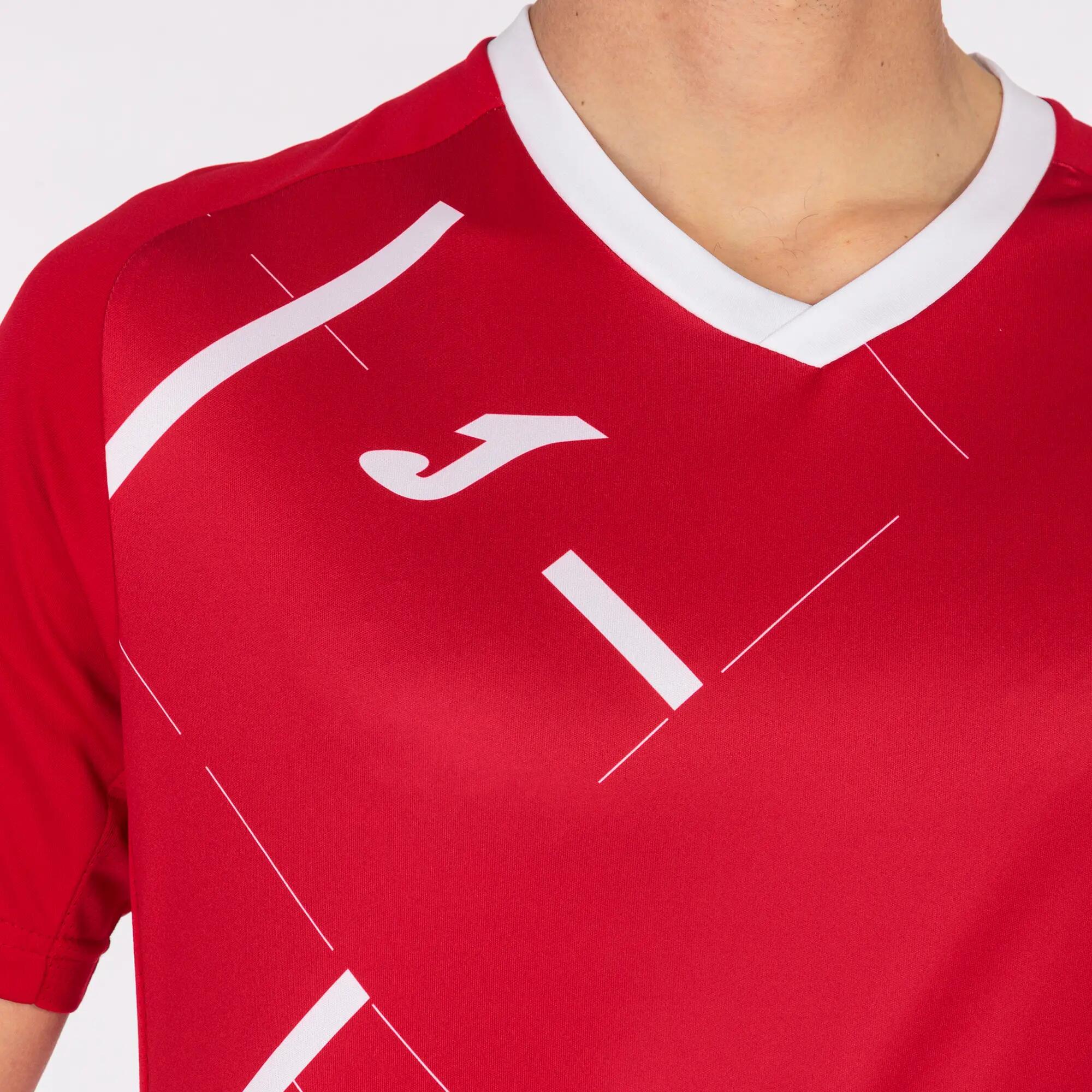Maillot Manches Courtes Football Homme Joma Tiger III Rouge 5/5