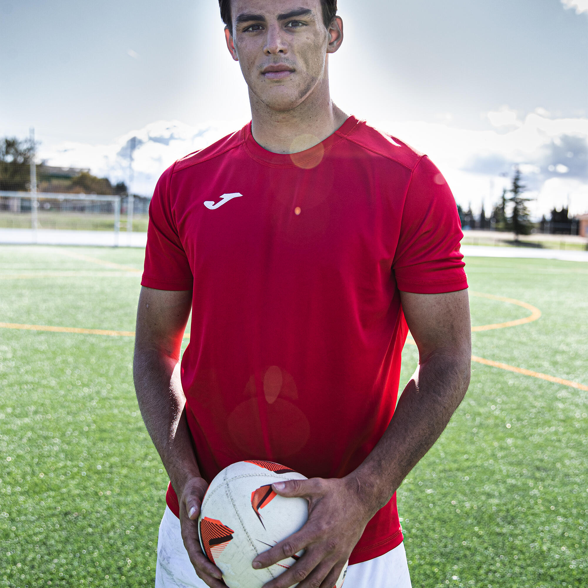 Maillot Manches Courtes Volley-Ball Homme Joma Strong Rouge 2/5