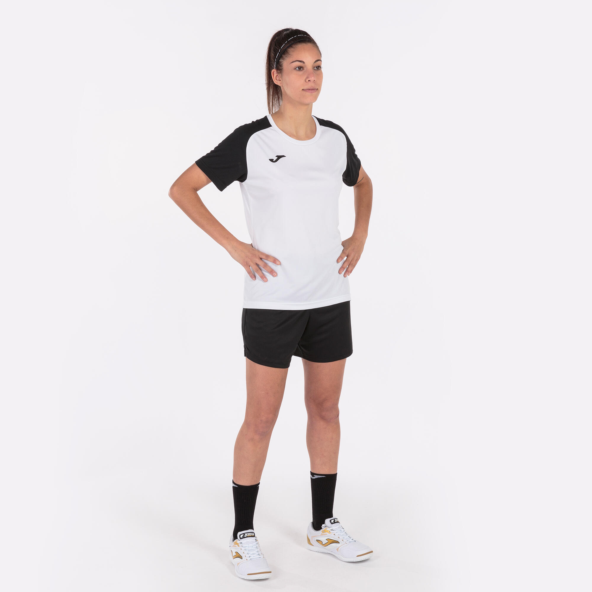 Maillot Manches Courtes Football Femme Joma Academy IV Blanc 4/5