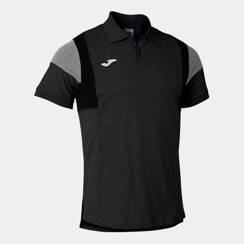 Polo Manga Corta Fútbol Niños Joma Confort III Gris Melange