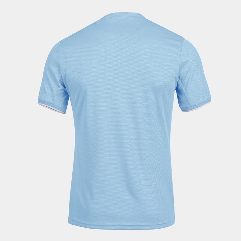 Camiseta Manga Corta Fútbol Hombre Joma Toletum IV Celeste