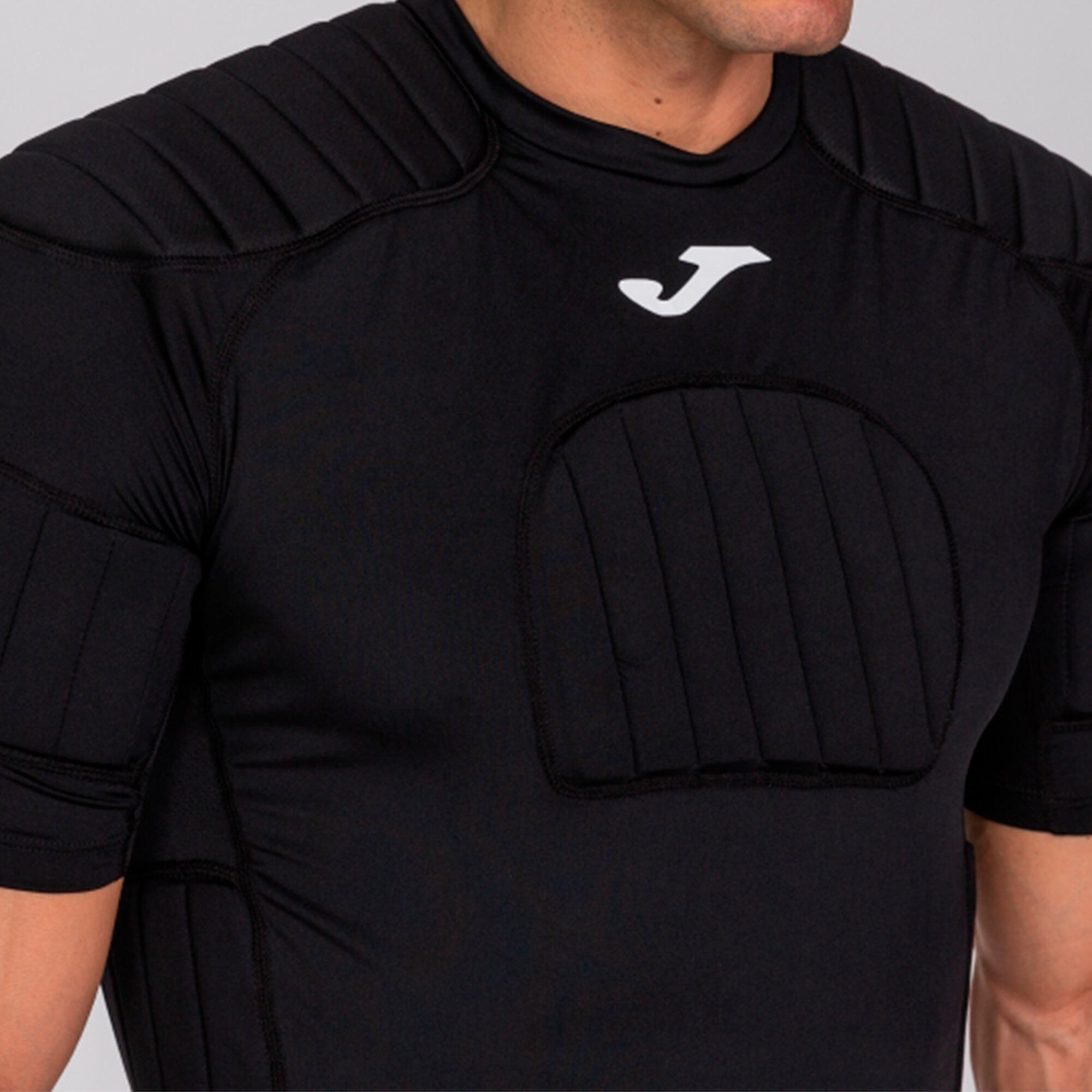 T-Shirt Manga Curta Râguebi Homem Joma Protec Preto 4/5