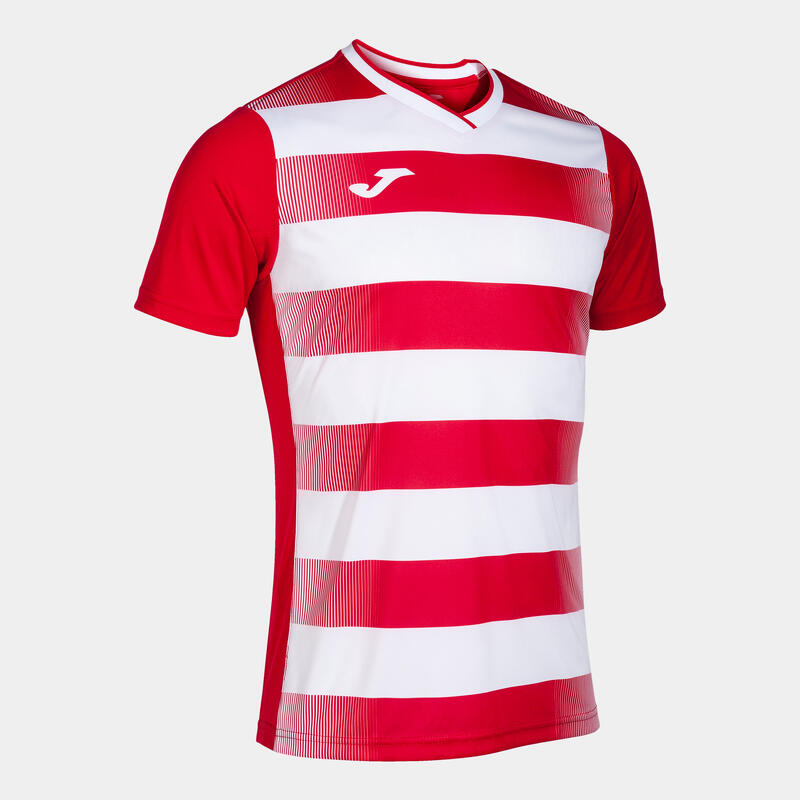 Camiseta Manga Corta Fútbol Hombre Joma Europa V Rojo