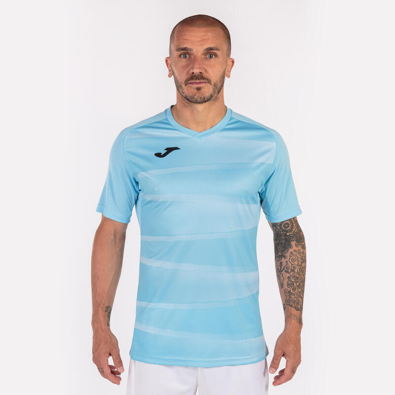 Camiseta Manga Corta Fútbol Hombre Joma Grafity II Celeste