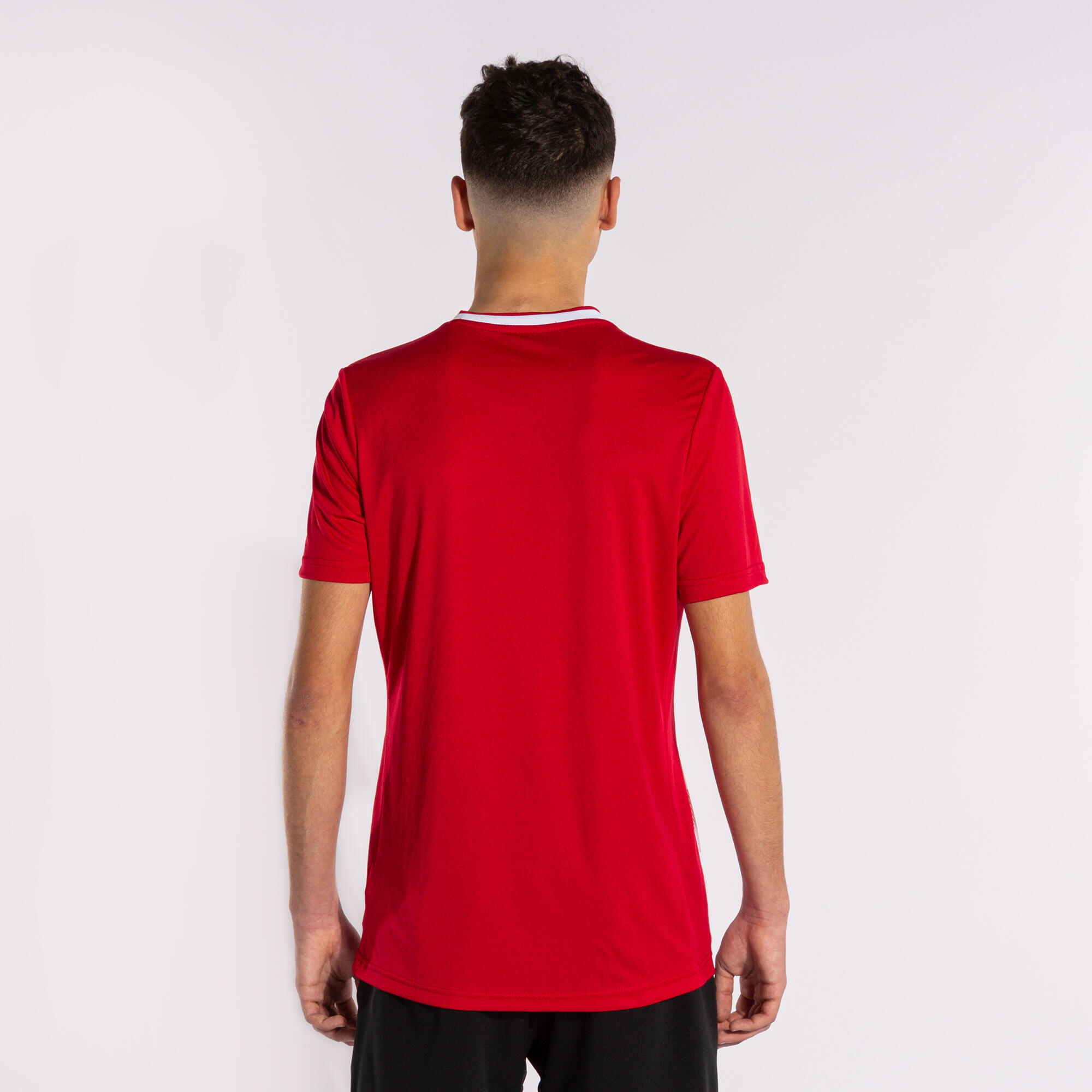 Camiseta Manga Corta Fútbol Niños Joma Europa V Rojo 3/5
