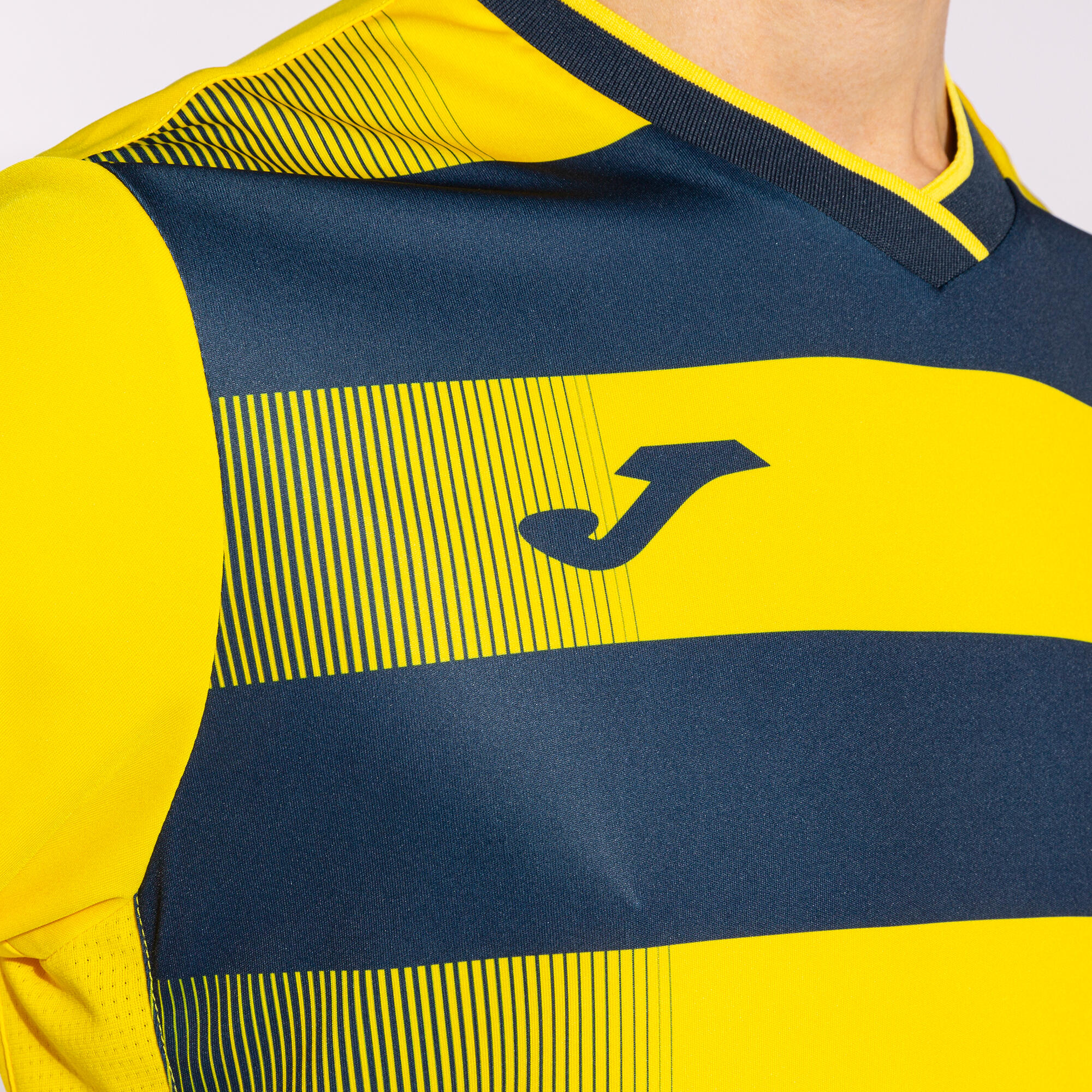 Maillot Manches Courtes Football Homme Joma Europa V Jaune 4/5