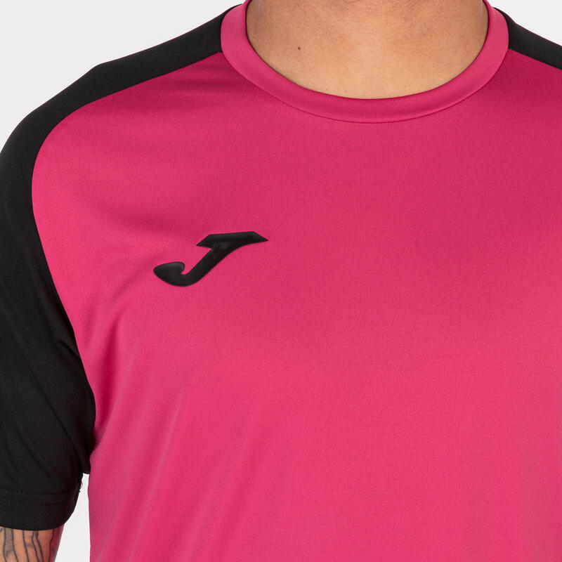 Camiseta Manga Corta Fútbol Hombre Joma Academy IV Fucsia