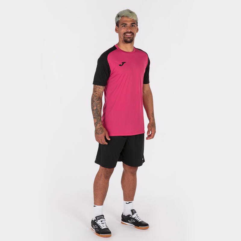 Camiseta Manga Corta Fútbol Hombre Joma Academy IV Fucsia