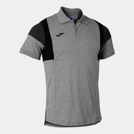 Polo Manches Courtes Football Homme Joma Confort III Noir