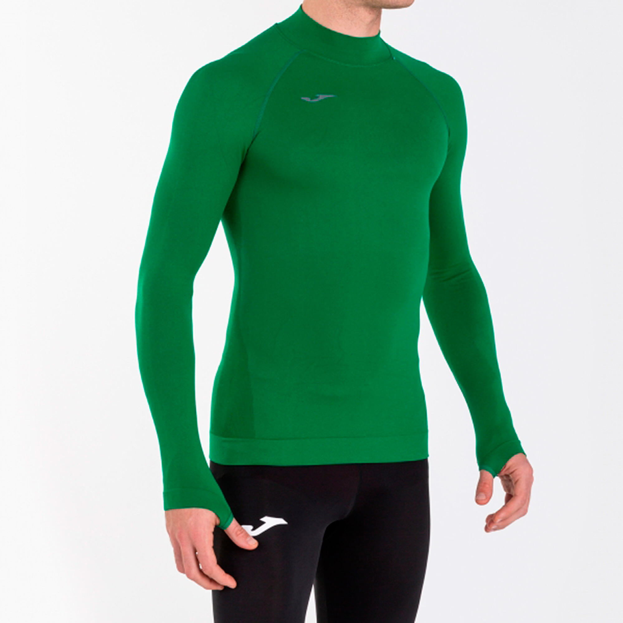 T-Shirt Manga Comprida Fitness Adulto Joma Brama Classic Verde 4/5