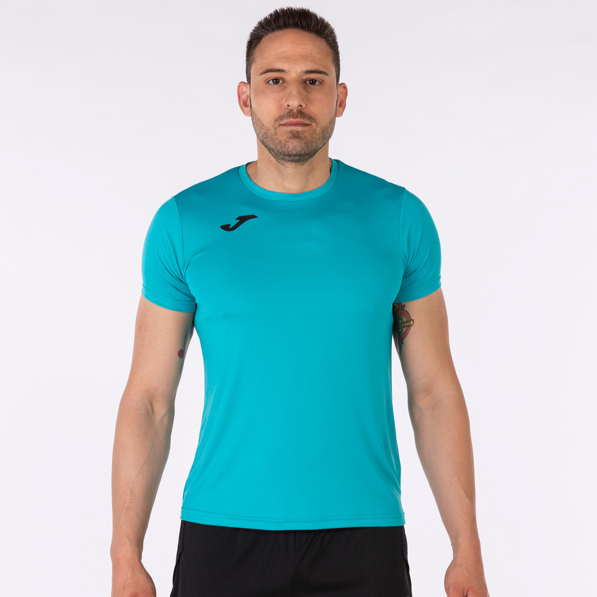 T-Shirt Manga Curta Running Criança Joma Record II Azul-Turquesa 2/5