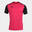 Camiseta Manga Corta Fútbol Niños Joma Academy IV Fucsia