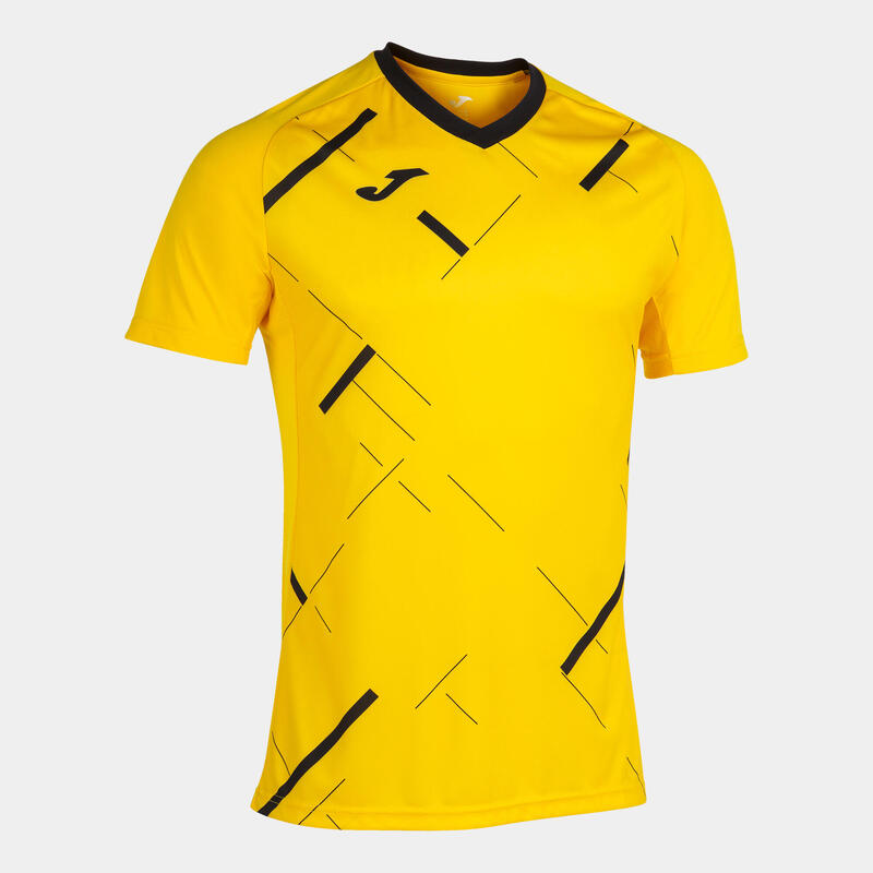 Camiseta Manga Corta Fútbol Niños Joma Tiger III Amarillo