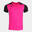 Camiseta Manga Corta Running Niños Joma Record II Rosa Flúor